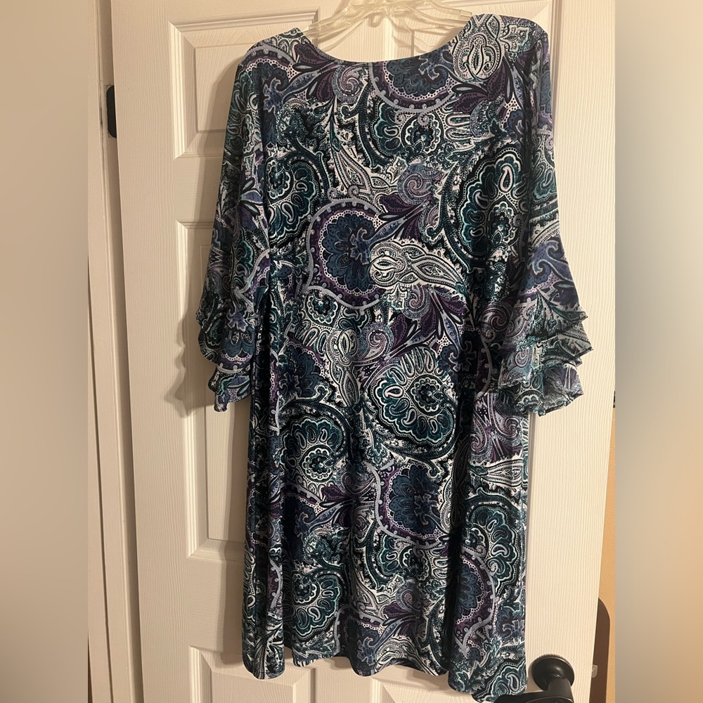 Paisley Print Women's Dress